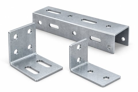 Formed steel mounting brackets